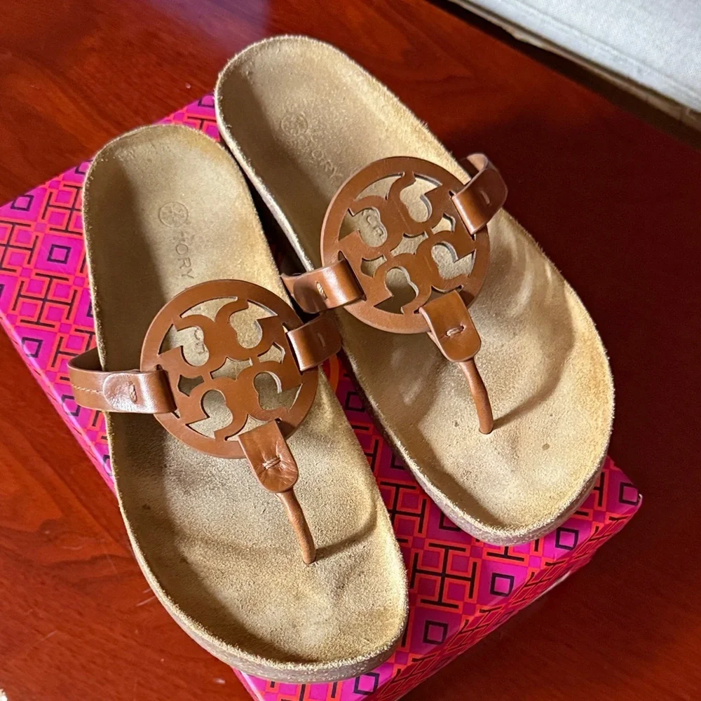 Tory Burch Miller cloud calf 8 Stylish Tan Women's Sandals